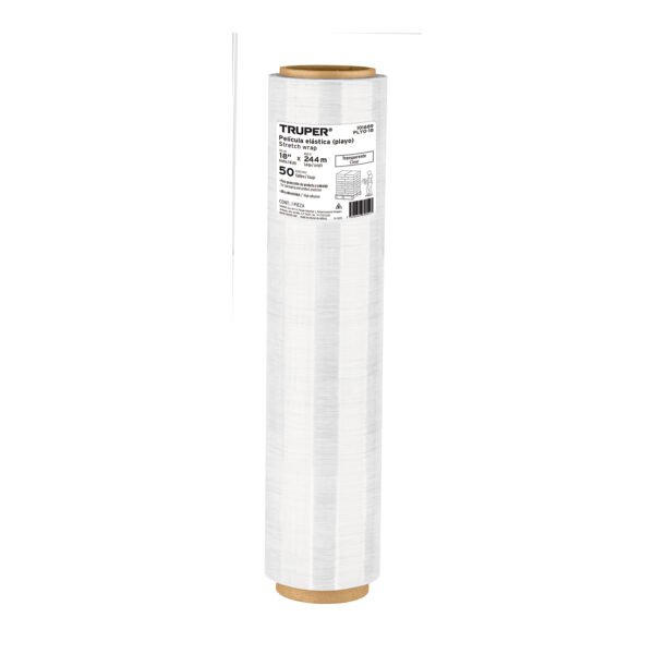 Rollo de 244 m película plástica estirable ancho 18 cal 50 101689