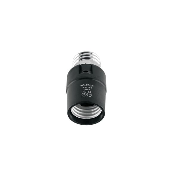 Portalámpara de PVC con sensor de luz Volteck 46516