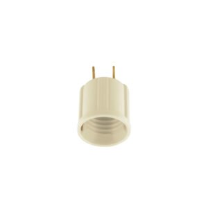 POBA-20.jpg Portalámpara de baquelita con adaptador marfil Volteck 46525