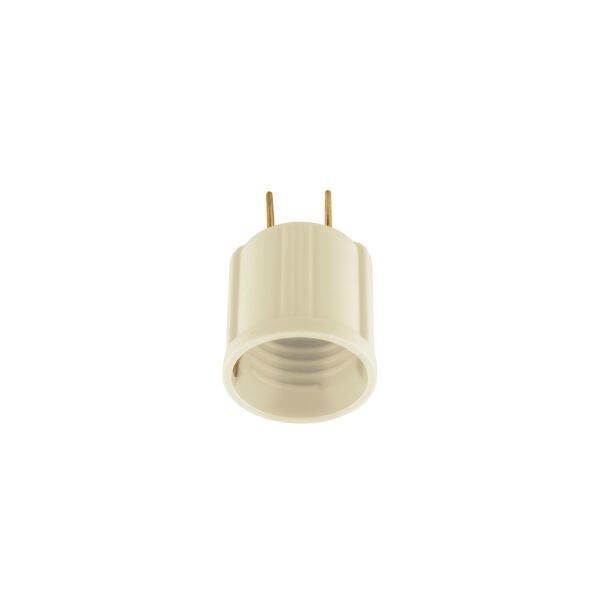Portalámpara de baquelita con adaptador marfil Volteck 46525