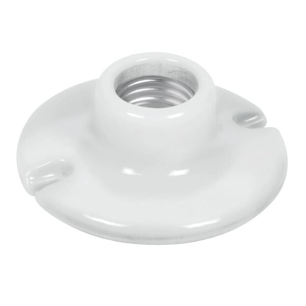 Portalámpara de porcelana 3-1/2 redonda Volteck 46523