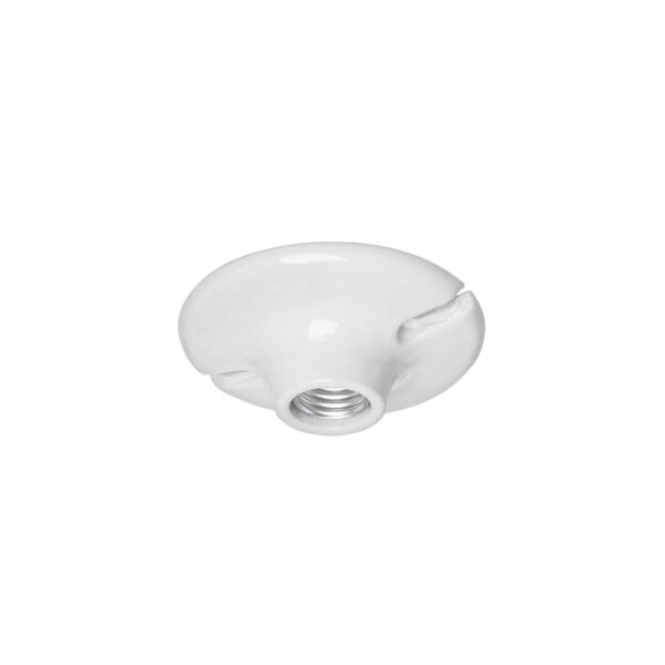 Portalámpara de porcelana 4-1/2 redonda Volteck 46524