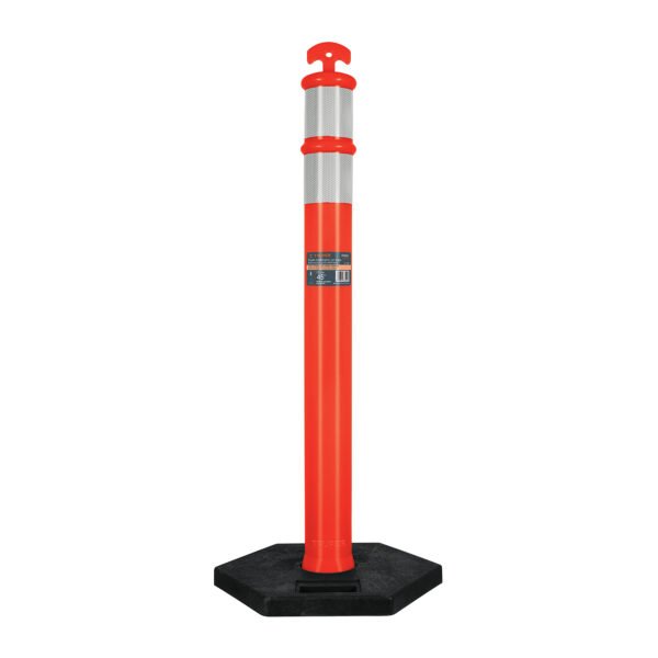 Poste delimitador de 115 cm de alto con base y reflejante 101666