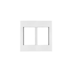 PP6M-EB.jpg Placa 2 ventanas 6 módulos línea Española color blanco 47065