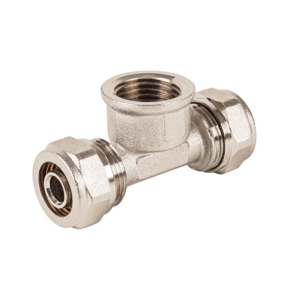 Tee para PEALPE3/8x1/2x3/8con rosca hembra central Foset 44853