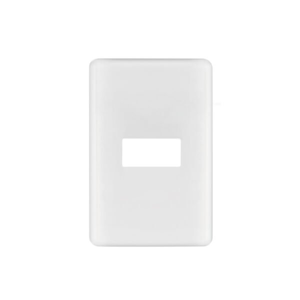 Placa 1 módulo de ABS blanca Volteck Basic 27222