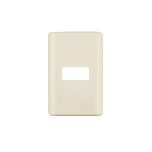 Placa 1 módulo marfil línea Volteck Basic 27231