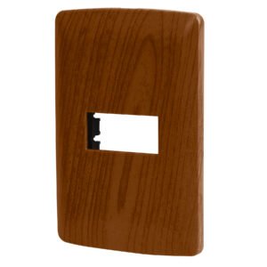 PPSE-IM.jpg Placa 1 módulo de ABS línea Italiana acabado madera 46392