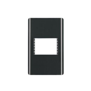 Placa negra de 1 ventana 1.5 módulos línea Lisboa Volteck 47871