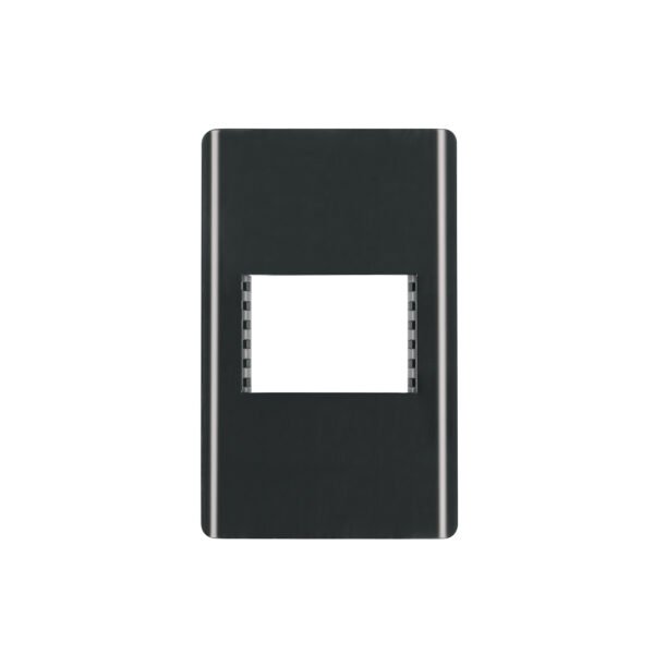 Placa negra de 1 ventana 1.5 módulos línea Lisboa Volteck 47871