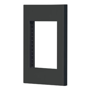 PPTR-EN.jpg Placa 1 ventana 3 módulos línea Española color negro 47983