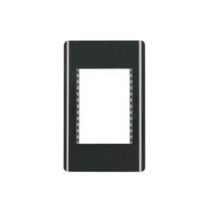 Placa negra de 1 ventana 3 módulos línea Lisboa Volteck 47872