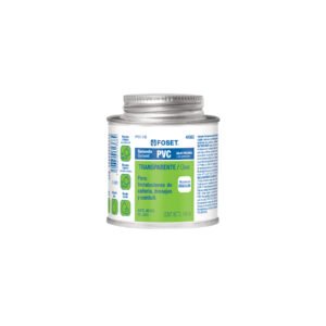 PPVC-145.jpg Cemento p/PVC transparente baja presión lata 145ml FOSET 49562