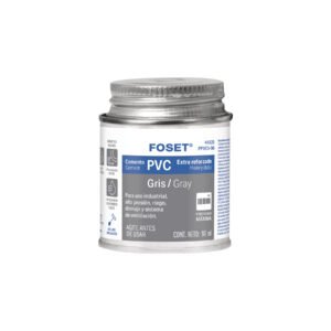 PPVCV-90.jpg Cemento p/PVC gris máxima viscosidad lata 90ml FOSET 44925