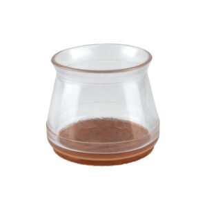 Caja con 24 protectores para patas de silla transparente 49846