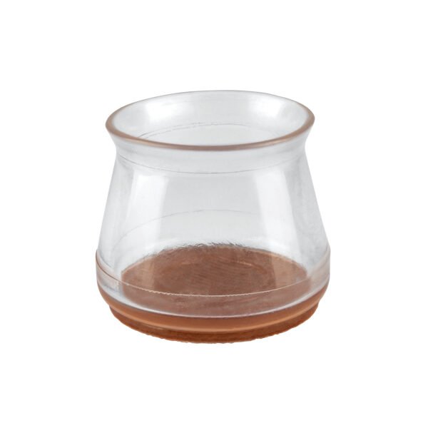 Caja con 24 protectores para patas de silla transparente 49846