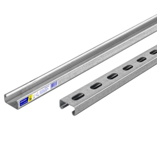 Perfil monocanal perforado de 3 m 4 x 2 cm cal. 16 VOLTECK 47761