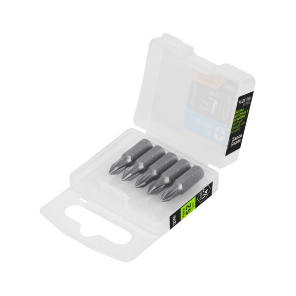 Estuche con 5 puntas de cruz PH1 largo 1 Truper Expert 12140