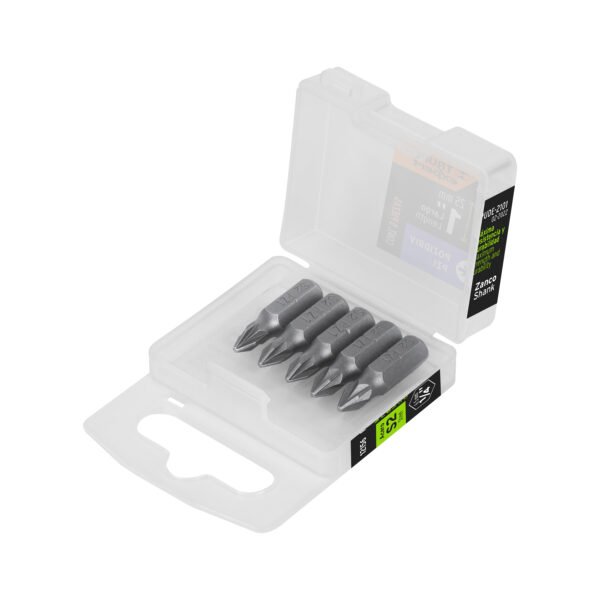 Estuche con 5 puntas pozidriv PZ1 largo 1 Truper Expert 12156