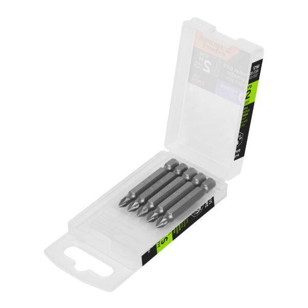 Estuche con 5 puntas pozidriv PZ1 largo 2 Truper Expert 12161