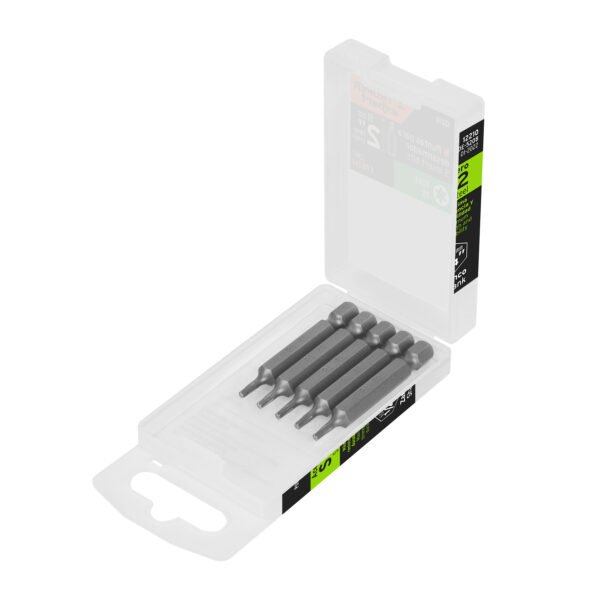 Estuche con 5 puntas torx T8 largo 2 Truper Expert 12210