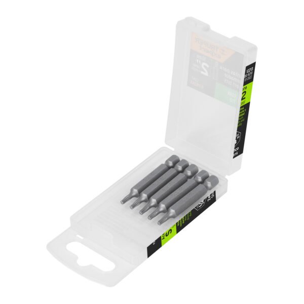 Estuche con 5 puntas torx T10 largo 2 Truper Expert 12213