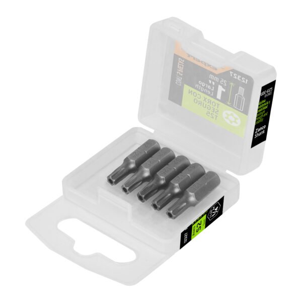 Estuche con 5 puntas torx T25 con seguro largo 1 Expert 12327