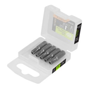 PUDE-6130.jpg Estuche con 5 puntas torx T30 con seguro largo 1 Expert 12346