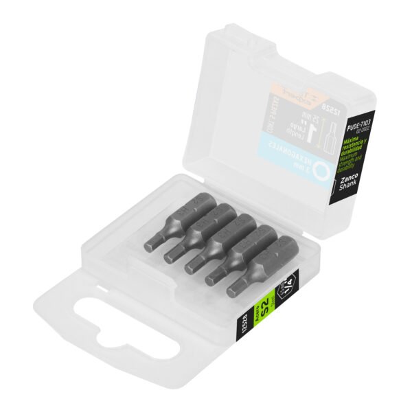 Estuche con 5 puntas hexagonales de 3 mm largo 1 Expert 12528