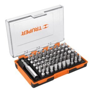 Juego de 61 puntas mixtas largo 1 en estuche plástico 10758
