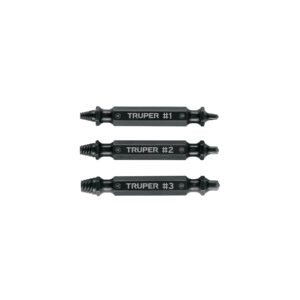 Blíster con 3 puntas extractoras de tornillos Truper 103311