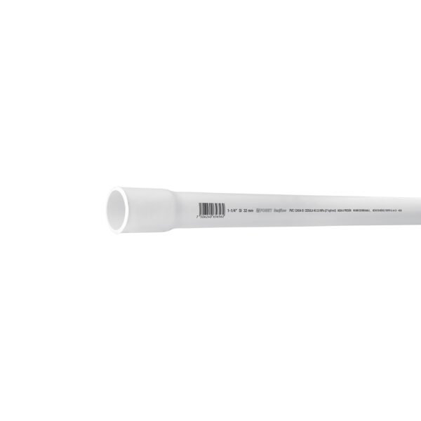 Tubo de 1-1/4 PVC hidráulico cédula 40 3m 1.9kg FOSET 45520