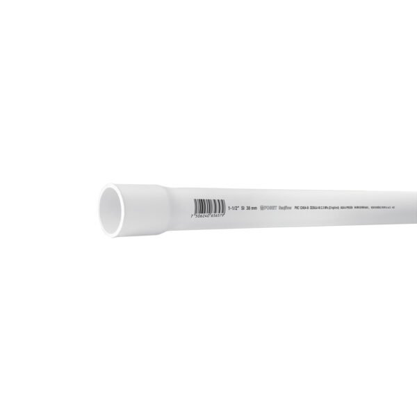 Tubo de 1-1/2 PVC hidráulico cédula 40 3m 2.3kg FOSET 45521