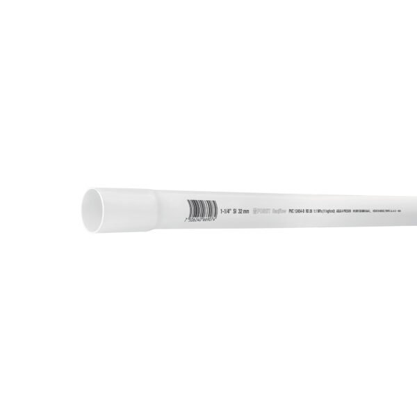 Tubo de 1-1/4 PVC hidráulico RD 26 3m 0.9kg FOSET 40084