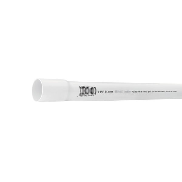 Tubo de 1-1/2 PVC hidráulico RD 26 3m 1.2kg FOSET 40085