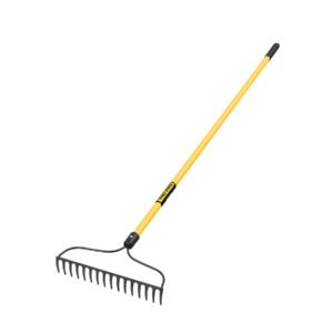 Rastrillo jardinero 16 dientes mango 60 fibra de vidrio 17885