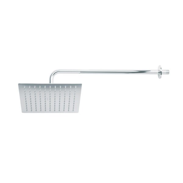 Regadera plato cuadrado 10 con brazo cromo FOSET RIVIERA 45773