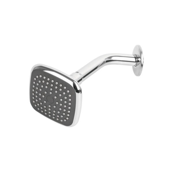Regadera cuadrada 3-3/4 brazo y chapetón de acero Basic 45065