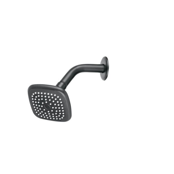 Regadera cuadrada 3-3/4 brazo y chapetón negro Basic 48420