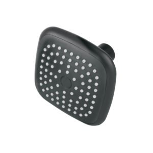 R-401SM.jpg Regadera cuadrada de ABS 3-3/4 sin brazo negro Basic 48421