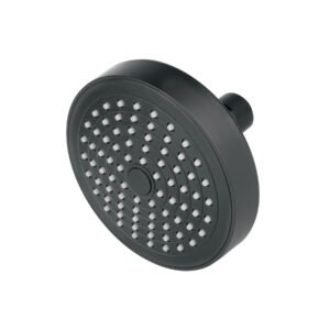 Regadera redonda de ABS 4-1/4 sin brazo negro Basic 48423