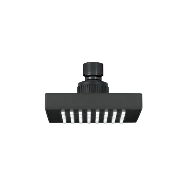 Regadera cuadrada ABS 4 acabado negro mate sin brazo Foset 46745