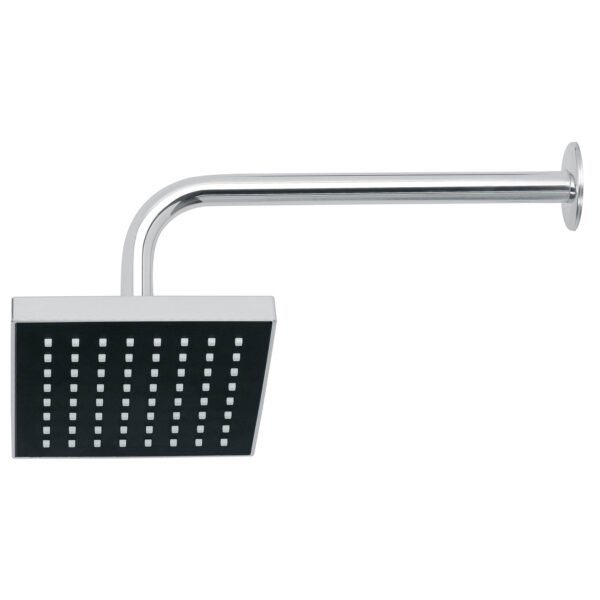 Regadera cuadrada ABS 6 acabado cromo con brazo Foset 46734