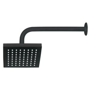 R-404M.jpg Regadera cuadrada ABS 6 acabado negro mate con brazo Foset 46746