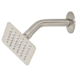 R-413N.jpg Regadera cuadrada 4 acero inox con brazo satín Túbig 47740