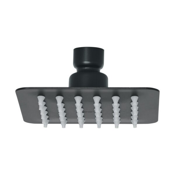 Regadera cuadrada 4 acero inox sin brazo negro Tubig 47747