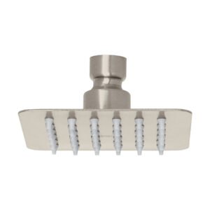 R-413SN.jpg Regadera cuadrada 4 acero inox sin brazo satín Túbig 47741