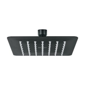 R-414SM.jpg Regadera cuadrada 6 acero inox sin brazo negro Túbig 47749