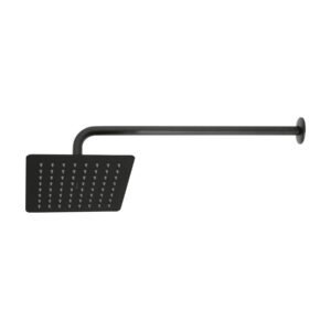 R-415M.jpg Regadera cuadrada 8 acero inox con brazo negro Túbig 47750