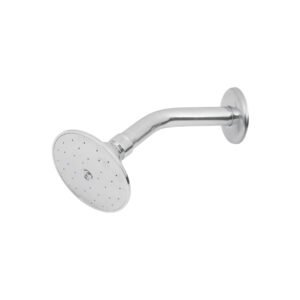 Regadera redonda 3-1/2 brazo y chapetón de acero Aqua 49247